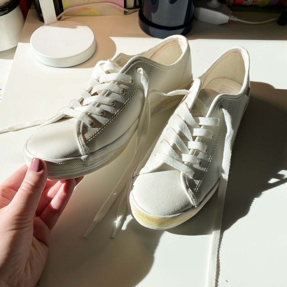 Keds Women's Kickstart White Leather